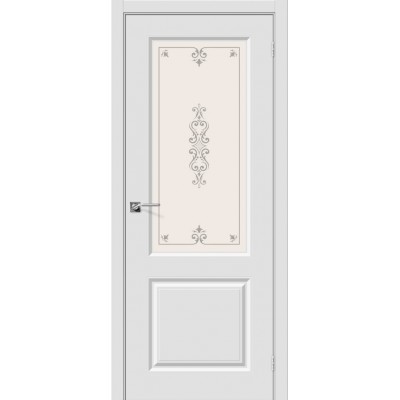 Межкомнатная дверь Винил Скинни-13 П-23 (Белый)   Худ.