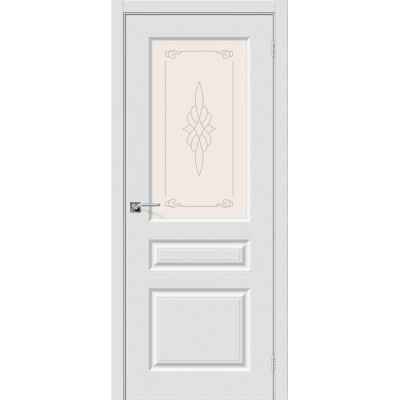 Межкомнатная дверь Винил Скинни-15 П-23 (Белый)   Худ.