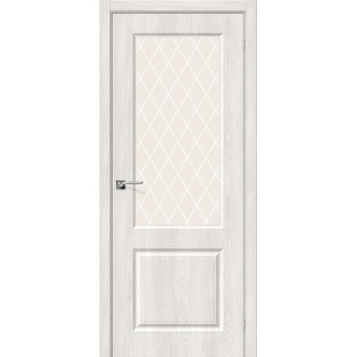 Межкомнатная дверь Винил Скинни-13 Casablanca   White Сrystal