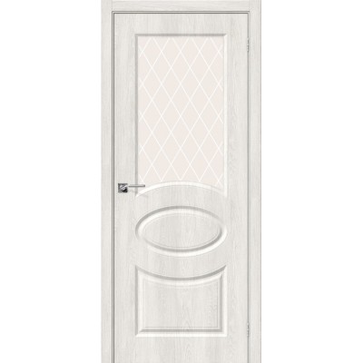Межкомнатная дверь Винил Скинни-21 Casablanca   White Сrystal