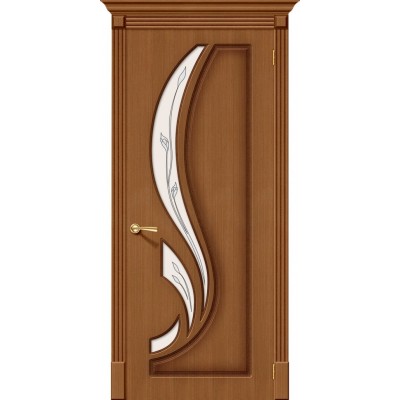 Межкомнатная шпонированная дверь Лилия Ф-11 (Орех)   Полимер