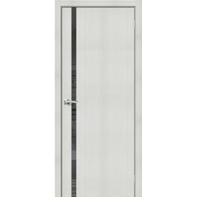Межкомнатная дверь с экошпоном Браво-1.55 Bianco Veralinga   Mirox Grey