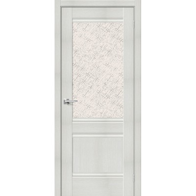 Межкомнатная дверь с экошпоном Прима-3.1 Bianco Veralinga   White Сross