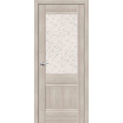 Межкомнатная дверь с экошпоном Прима-3.1 Cappuccino Veralinga   White Сross