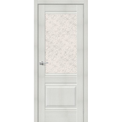 Межкомнатная дверь с экошпоном Прима-3 Bianco Veralinga   White Сross