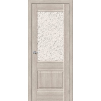 Межкомнатная дверь с экошпоном Прима-3 Cappuccino Veralinga   White Сross