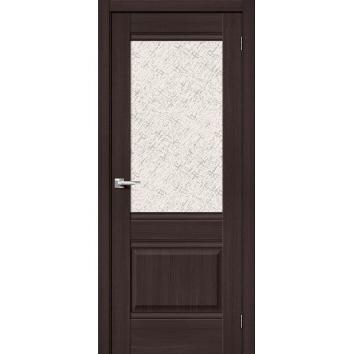 Межкомнатная дверь с экошпоном Прима-3 Wenge Veralinga   White Сross