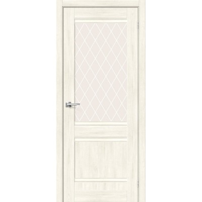 Межкомнатная дверь с экошпоном Прима-3.1 Nordic Oak   White Сrystal