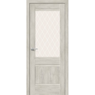 Межкомнатная дверь с экошпоном Прима-3.1 Chalet Provence   White Сrystal