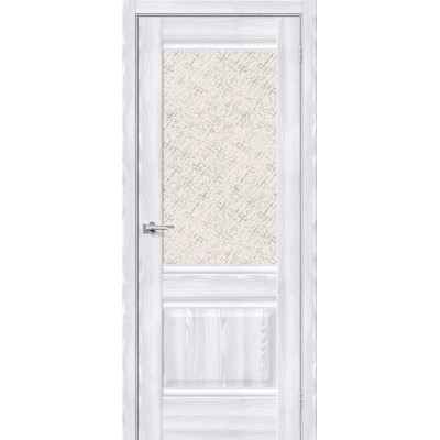 Межкомнатная дверь с экошпоном Прима-3 Riviera Ice   White Сross