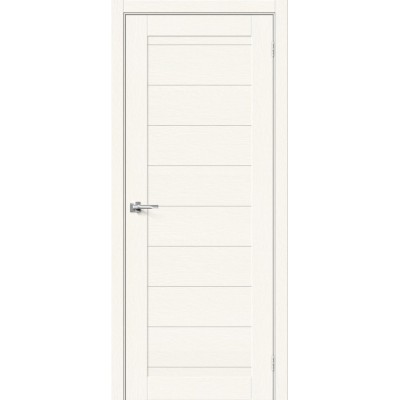 Межкомнатная дверь с экошпоном Браво-21 White Wood