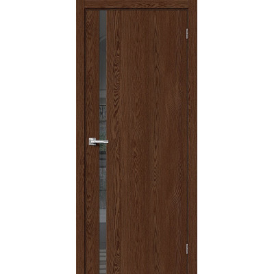 Межкомнатная дверь с экошпоном Браво-1.55 Brown Dreamline   Mirox Grey