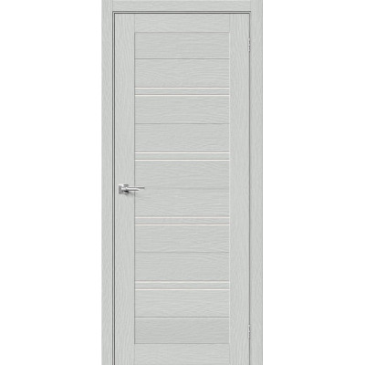 Межкомнатная дверь с экошпоном Браво-28 Grey Wood   Magic Fog