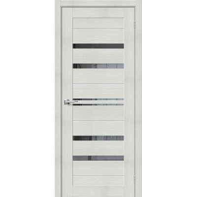 Межкомнатная дверь с экошпоном Браво-30 Bianco Veralinga   Mirox Grey