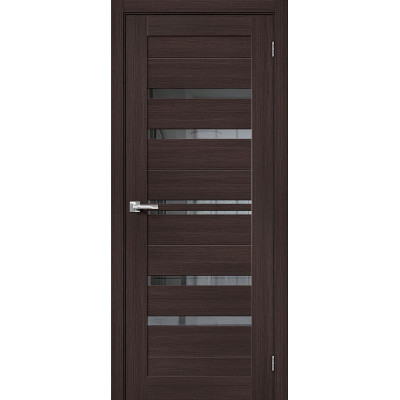 Межкомнатная дверь с экошпоном Браво-30 Wenge Melinga   Mirox Grey