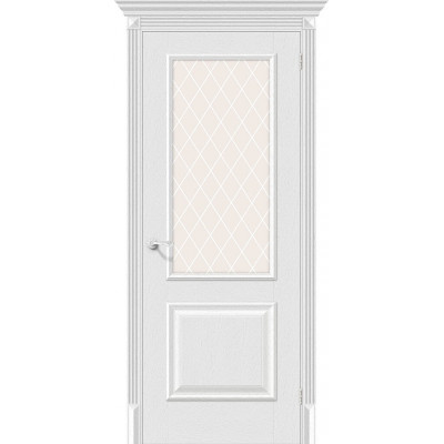 Межкомнатная дверь с экошпоном Классик-13 Virgin   White Сrystal