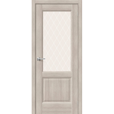 Межкомнатная дверь с экошпоном Неоклассик-33 Cappuccino Melinga   White Сrystal