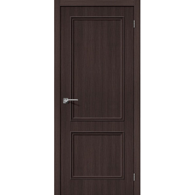 Межкомнатная дверь с экошпоном Симпл-12 Wenge Veralinga