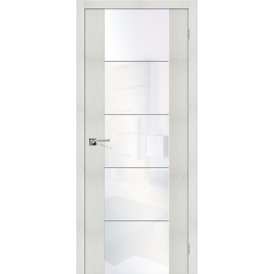 Межкомнатная дверь с экошпоном V4 WW Bianco Veralinga   White Waltz