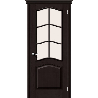 Межкомнатная дверь из Массива М7 Т-06 (Темный Лак)   Сатинато