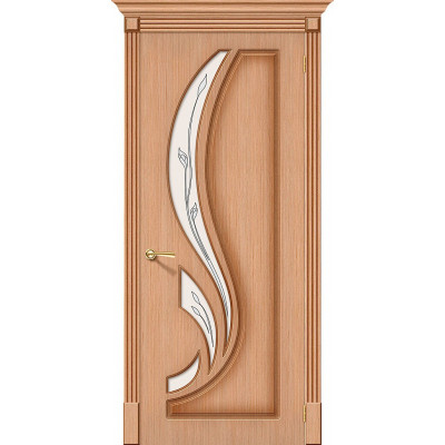 Межкомнатная шпонированная дверь Лилия Ф-05 (Дуб)   Полимер
