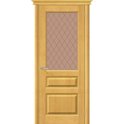 Межкомнатная дверь из Массива М5 Т-04 (Медовый)   Кристалл