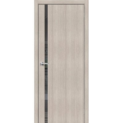 Межкомнатная дверь с экошпоном Браво-1.55 Cappuccino Melinga   Mirox Grey