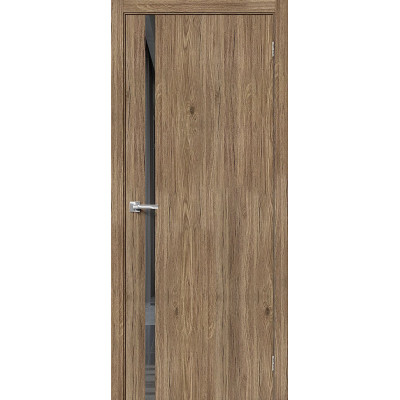 Межкомнатная дверь с экошпоном Браво-1.55 Original Oak   Mirox Grey