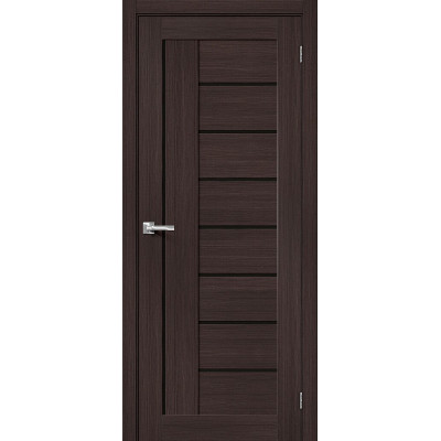 Межкомнатная дверь с экошпоном Браво-29 Wenge Melinga   Black Star