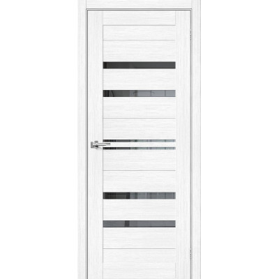 Межкомнатная дверь с экошпоном Браво-30 Snow Melinga   Mirox Grey