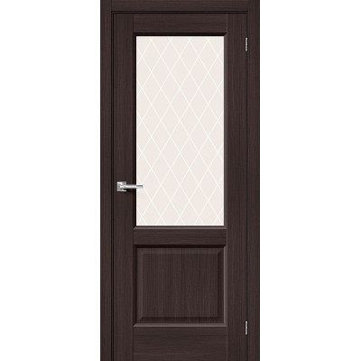Межкомнатная дверь с экошпоном Неоклассик-33 Wenge Melinga   White Сrystal