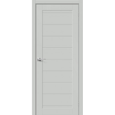 Межкомнатная дверь Эмалит Браво-21 Grey Matt