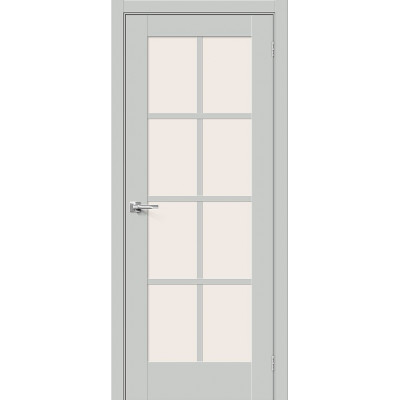 Межкомнатная дверь Эмалит Прима-11.1 Grey Matt   Magic Fog