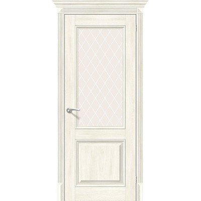 Межкомнатная дверь с экошпоном Классико-33 Nordic Oak   White Сrystal