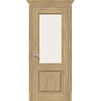 Межкомнатная дверь с экошпоном Классико-33 Organic Oak   White Сrystal