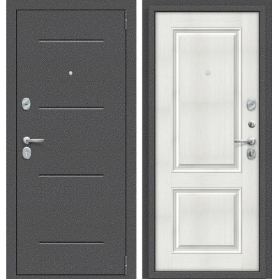Входная дверь Porta S 104.К32 Антик Серебро Bianco Veralinga